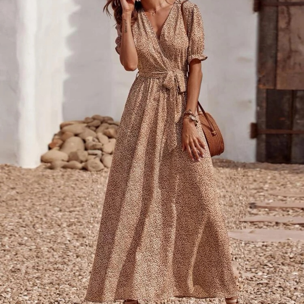 Print maxi dress